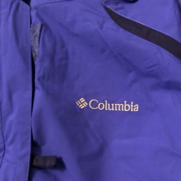 Columbia Interchange Blue Parka Ski Jacket Coat Womens Size Large - Picture 6 of 12